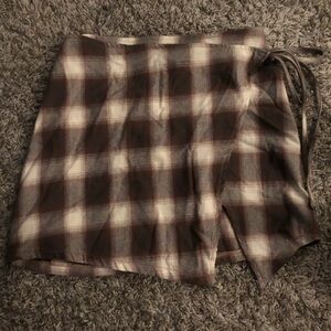 Poster girl plaid tartan wrap skirt small NWOT dollskill S